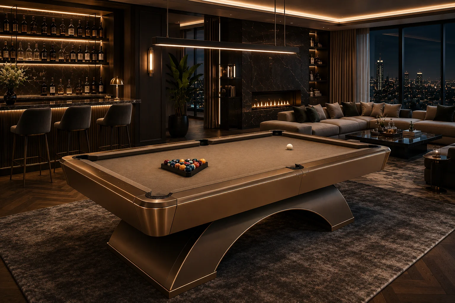 Can a billiard table be a part of interior design?
