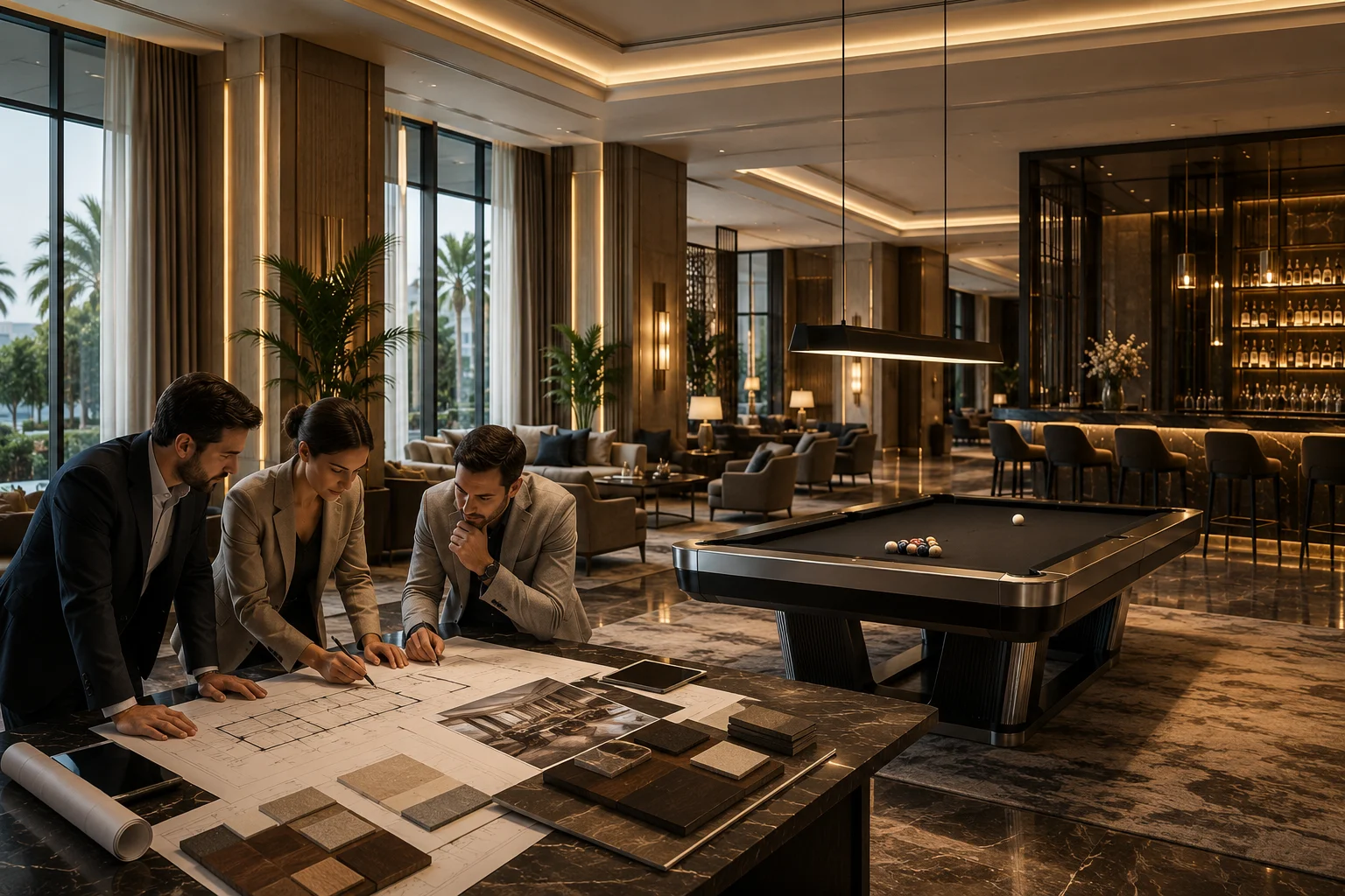 La importancia de trabajar con arquitectos e interioristas en proyectos de hoteles de lujo