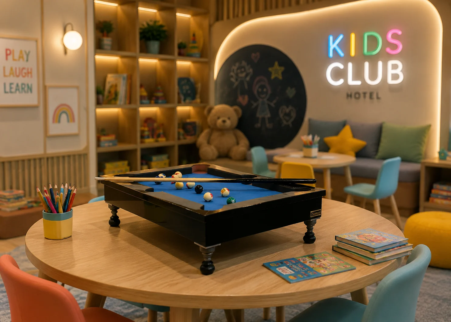 تصميم نادي الأطفال في الفنادق الفاخرة: مساحات لا تُنسى وفريدة للأطفال