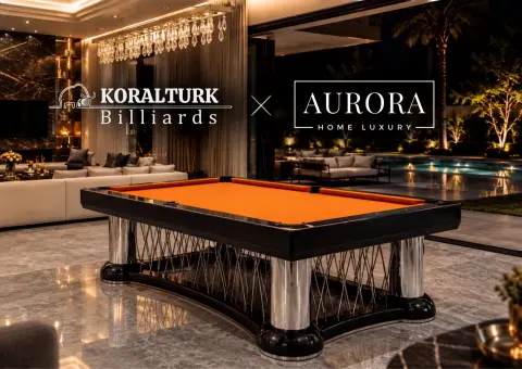 Koraltürk Bilardo İngiltere’de Aurora Home Luxury ile Buluşuyor